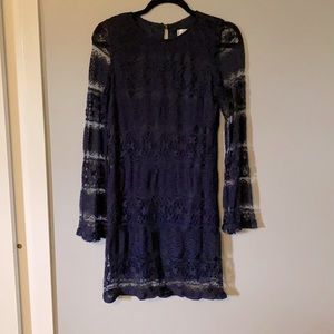 Emerald Sundae mini lace overlay dress.